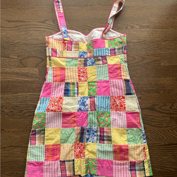 Lily Pulitzer beautiful white label patchwork dress size 4 women’s - Picture 4 of 4